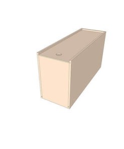 Caja grande con tapa perforada y sin asas